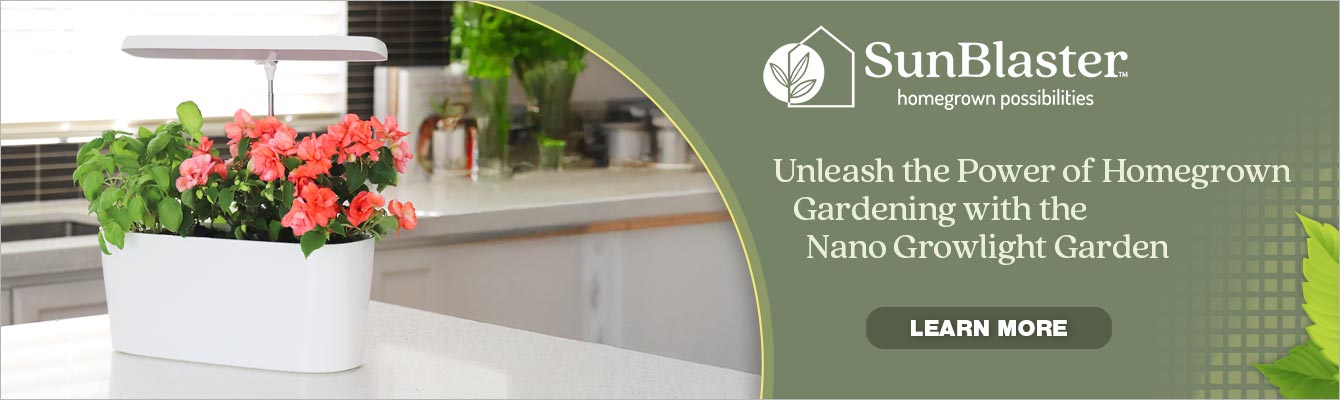 SunBlaster - Unleash the Power of Homegrown Gardening with the Nano Growlight Garden